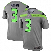 Nike Seahawks 3 Russell Wilson Gray Inverted Legend Jersey Dzhi,baseball caps,new era cap wholesale,wholesale hats